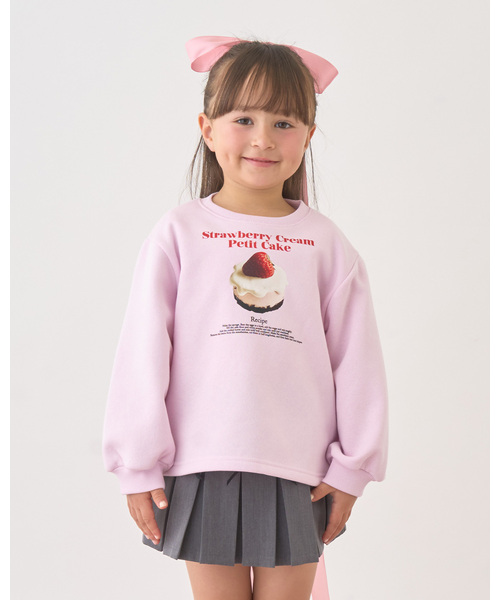 セール】【Lycee mine バレエシリーズ】【裏起毛】ケーキ転写プリント