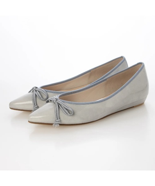 Mode et Jacomo（モードエジャコモ）の「【レイン対応】リボンバレエシューズ（バレエシューズ・レディース・シルバー/グレー系その他2/ライトブラック/ベージュ系その他2・24cm/23.5cm/23cm/22.5cm/24.5cm）」の11枚目の写真