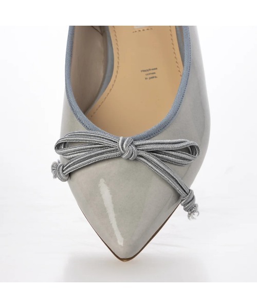 Mode et Jacomo（モードエジャコモ）の「【レイン対応】リボンバレエシューズ（バレエシューズ・レディース・シルバー/グレー系その他2/ライトブラック/ベージュ系その他2・24cm/23.5cm/23cm/22.5cm/24.5cm）」の16枚目の写真