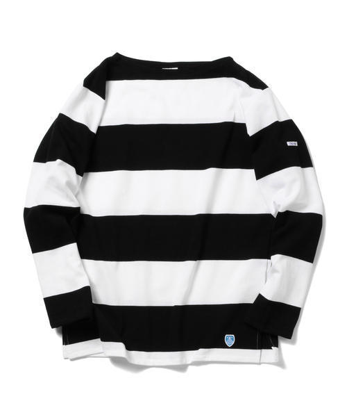 BEAMS（ビームス）の「ORCIVAL×BEAMS / 別注 ラッセルボーダーT（Tシャツ/カットソー・メンズ・ブラック/その他1・5/4/3）」の5枚目の写真