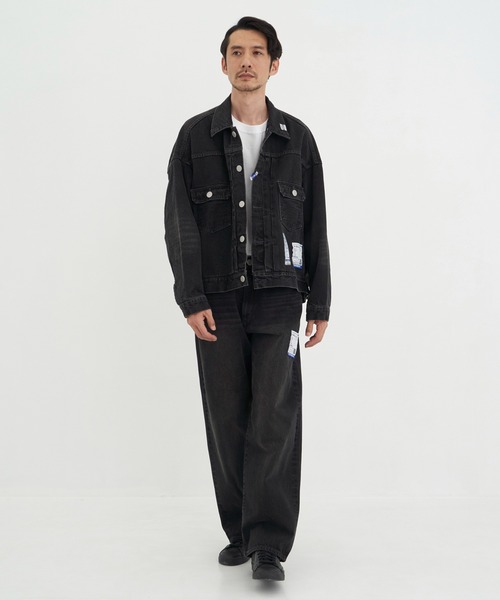 In・stru(men-tal).（インストルメンタル）の「【in・stru(men-tal)./ インストールメンタル】HARD WASHED SELVAGE DENIM BAGGY PANTS/Maison MIHARAYASUHIRO/メゾンミハラヤスヒロ（デニムパンツ・メンズ・ブラック/インディゴブルー・46/44）」の6枚目の写真