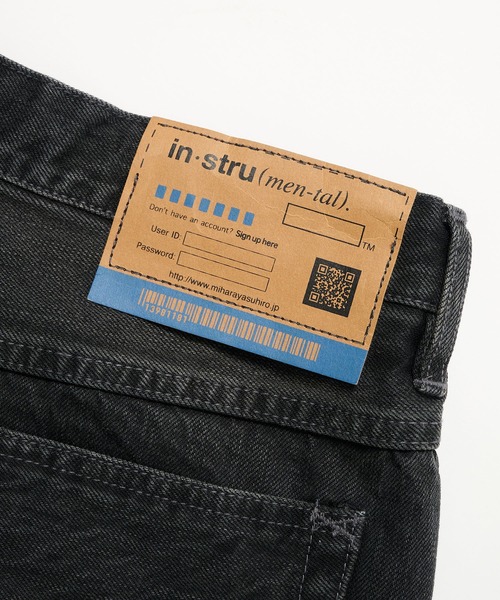 In・stru(men-tal).（インストルメンタル）の「【in・stru(men-tal)./ インストールメンタル】HARD WASHED SELVAGE DENIM BAGGY PANTS/Maison MIHARAYASUHIRO/メゾンミハラヤスヒロ（デニムパンツ・メンズ・ブラック/インディゴブルー・46/44）」の18枚目の写真