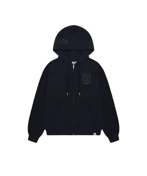 CRACK LOGO ZIPUP HOODIE (NAVY)