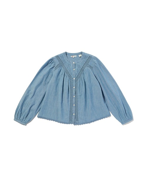 Levi's(リーバイス)の「Levi's/リーバイス クレオ ロングスリーブブラウス(シャツ/ブラウス・レディース・インディゴブルー・XS/S/M)」の2枚目の写真