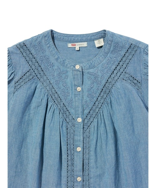 Levi's(リーバイス)の「Levi's/リーバイス クレオ ロングスリーブブラウス(シャツ/ブラウス・レディース・インディゴブルー・XS/S/M)」の4枚目の写真