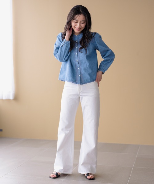 Levi's(リーバイス)の「Levi's/リーバイス クレオ ロングスリーブブラウス(シャツ/ブラウス・レディース・インディゴブルー・XS/S/M)」の9枚目の写真
