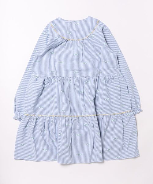 RAGMART（ラグマート）の「フラワープリントワンピース（シャツワンピース・キッズ・ピンク/イエロー/ストライプ・140cm）」の4枚目の写真
