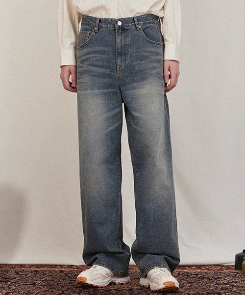 HAINT(ヘイント)の「シェルフワイドデニムパンツ(デニムパンツ・メンズ・その他・S)」の1枚目の写真