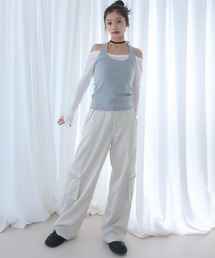 Smyeon（スミョン）の「Eyelet design cargopants/ハトメデザインカーゴパンツ（カーゴパンツ）」