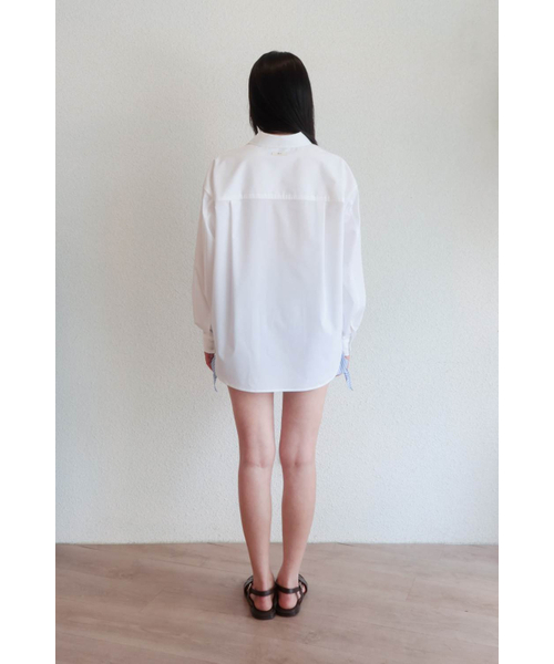 KUME(クメ)の「Wrinkle Free Over-Fit Shirt, White(シャツ/ブラウス・レディース・その他・FREE)」の4枚目の写真