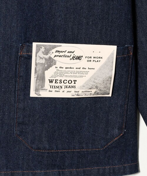 UNITED ARROWS（ユナイテッドアローズ）の「【別注】＜WESCOT＞ワンウォッシュ デニム カバーオール（カバーオール・メンズ・ネイビー・S/M/L/XL）」の5枚目の写真