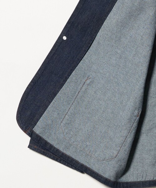 UNITED ARROWS（ユナイテッドアローズ）の「【別注】＜WESCOT＞ワンウォッシュ デニム カバーオール（カバーオール・メンズ・ネイビー・S/M/L/XL）」の7枚目の写真