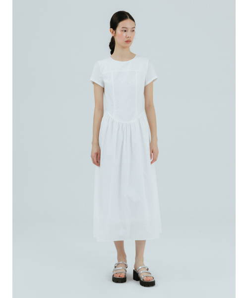 ETMON(エトモン)の「Round Shirring Dress Ivory(ワンピース・レディース・その他・S/M)」の2枚目の写真