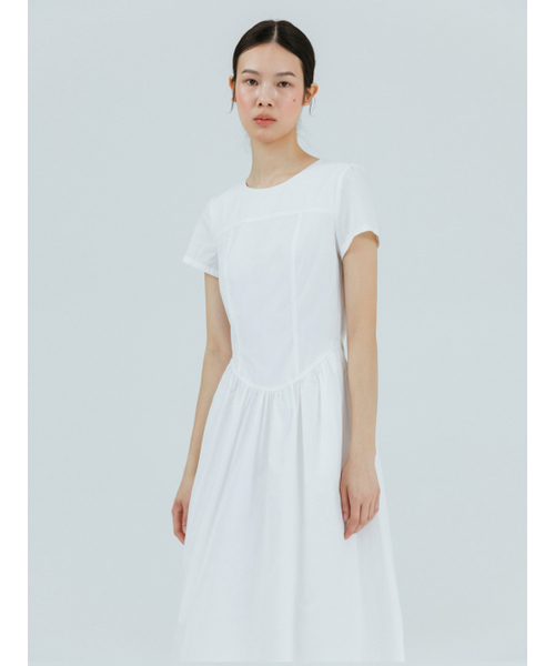 ETMON(エトモン)の「Round Shirring Dress Ivory(ワンピース・レディース・その他・S/M)」の3枚目の写真