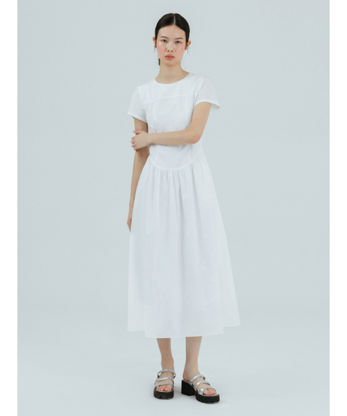 ETMON(エトモン)の「Round Shirring Dress Ivory(ワンピース・レディース・その他・S/M)」の4枚目の写真