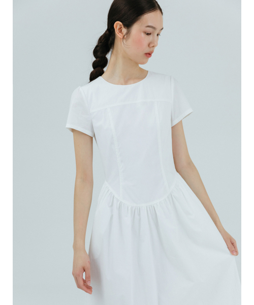 ETMON(エトモン)の「Round Shirring Dress Ivory(ワンピース・レディース・その他・S/M)」の5枚目の写真