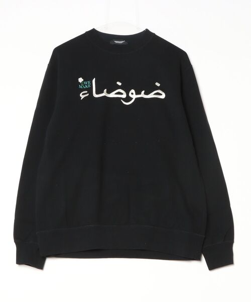 UNDERCOVER（アンダーカバー）の「【UNDERCOVER】UC1E4891-1 SWEAT フラワービーズ刺繍 WE MAKE NOISE（スウェット・メンズ・ブラック/グレー・3/2）」の2枚目の写真