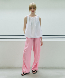 COMBSTUDIO（コムスタジオ）の「CO SIDE TUCK DETAIL PANTS_PINK（その他パンツ）」