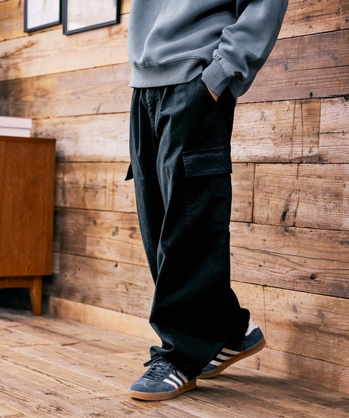 BAYFLOW（ベイフロー）の「バレルカーゴパンツ（カーゴパンツ・メンズ・カーキ/ブラック/ベージュ・MEDIUM/LARGE）」の2枚目の写真