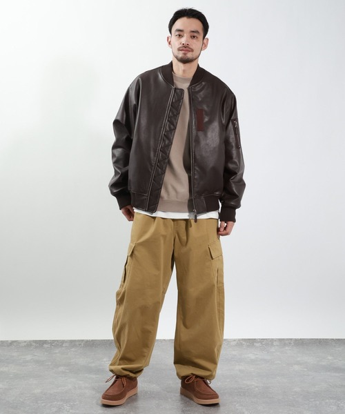 BAYFLOW（ベイフロー）の「バレルカーゴパンツ（カーゴパンツ・メンズ・カーキ/ブラック/ベージュ・MEDIUM/LARGE）」の9枚目の写真