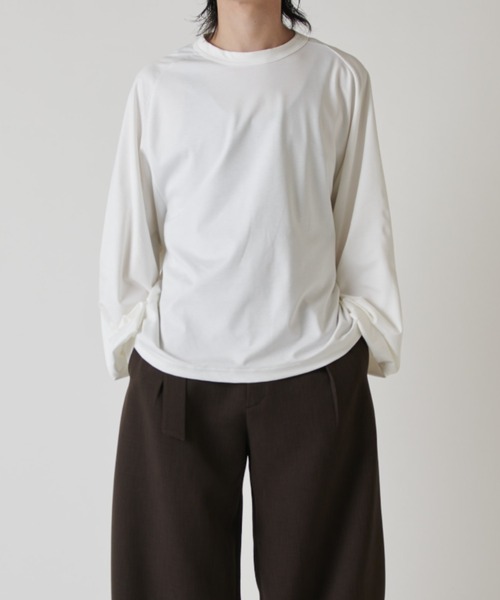 Lui's(ルイス)の「シャインワイドカットソー(Tシャツ/カットソー・メンズ・ブラック/チャコールグレー/ホワイト・FREE)」の5枚目の写真