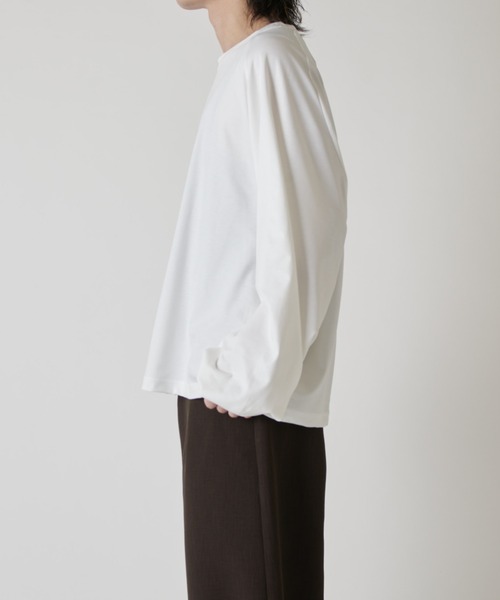 Lui's(ルイス)の「シャインワイドカットソー(Tシャツ/カットソー・メンズ・ブラック/チャコールグレー/ホワイト・FREE)」の6枚目の写真