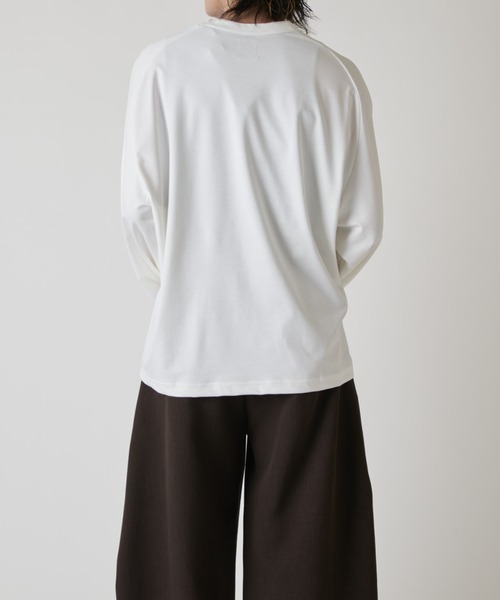 Lui's(ルイス)の「シャインワイドカットソー(Tシャツ/カットソー・メンズ・ブラック/チャコールグレー/ホワイト・FREE)」の7枚目の写真