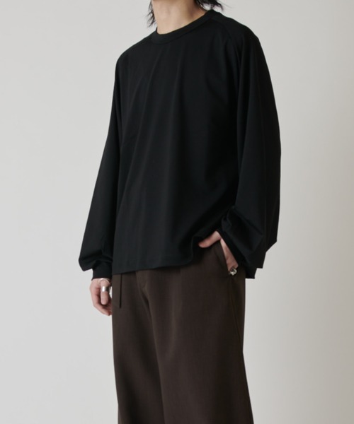 Lui's(ルイス)の「シャインワイドカットソー(Tシャツ/カットソー・メンズ・ブラック/チャコールグレー/ホワイト・FREE)」の11枚目の写真