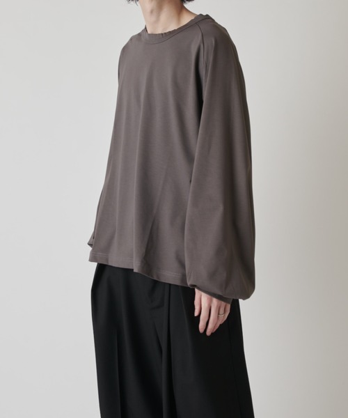 Lui's(ルイス)の「シャインワイドカットソー(Tシャツ/カットソー・メンズ・ブラック/チャコールグレー/ホワイト・FREE)」の17枚目の写真