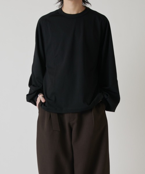 Lui's(ルイス)の「シャインワイドカットソー(Tシャツ/カットソー・メンズ・ブラック/チャコールグレー/ホワイト・FREE)」の10枚目の写真