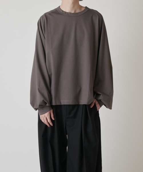 Lui's(ルイス)の「シャインワイドカットソー(Tシャツ/カットソー・メンズ・ブラック/チャコールグレー/ホワイト・FREE)」の16枚目の写真