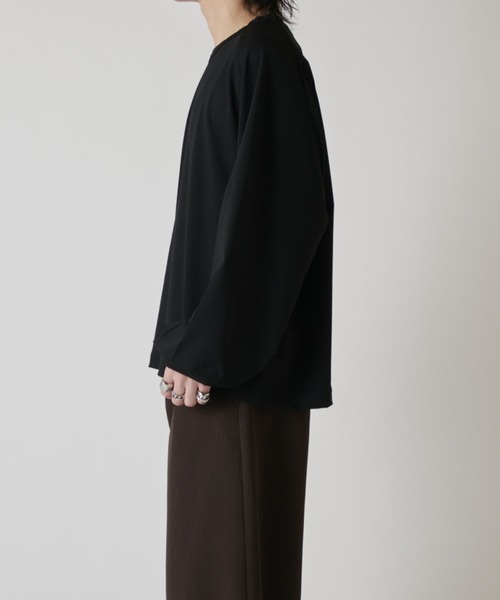 Lui's(ルイス)の「シャインワイドカットソー(Tシャツ/カットソー・メンズ・ブラック/チャコールグレー/ホワイト・FREE)」の12枚目の写真