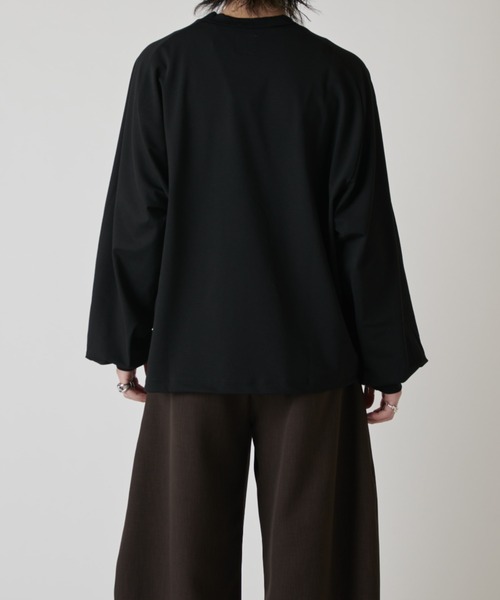 Lui's(ルイス)の「シャインワイドカットソー(Tシャツ/カットソー・メンズ・ブラック/チャコールグレー/ホワイト・FREE)」の13枚目の写真