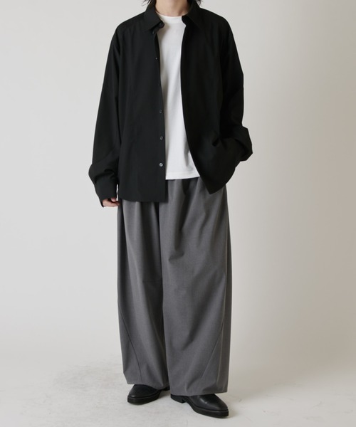 Lui's(ルイス)の「シャインワイドカットソー(Tシャツ/カットソー・メンズ・ブラック/チャコールグレー/ホワイト・FREE)」の22枚目の写真