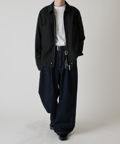 Lui's(ルイス)の「シャインワイドカットソー(Tシャツ/カットソー・メンズ・ブラック/チャコールグレー/ホワイト・FREE)」の9枚目の写真