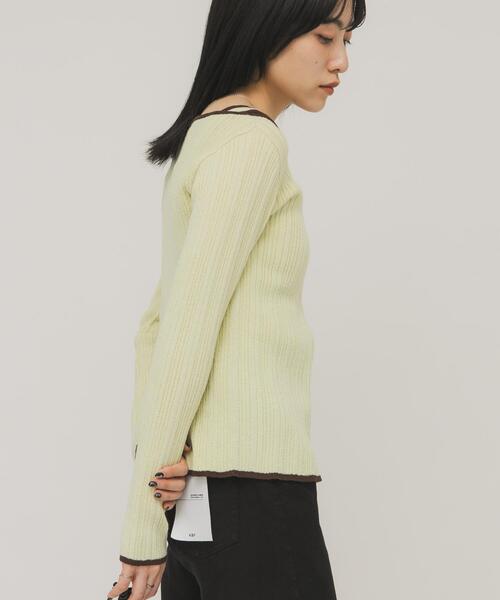 KBF（ケイビーエフ）の「2WAYタンクトップSETカーディガン（ニット/セーター・レディース・アイボリー/グリーン系その他/ブラウン・ONE）」の18枚目の写真