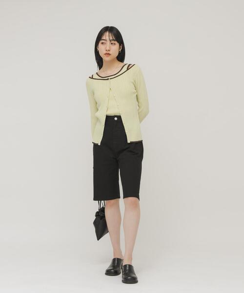 KBF（ケイビーエフ）の「2WAYタンクトップSETカーディガン（ニット/セーター・レディース・アイボリー/グリーン系その他/ブラウン・ONE）」の19枚目の写真