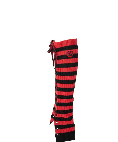 HYSTERIC GLAMOUR（ヒステリックグラマー）の「VOTED/HYSTERIC LOVE刺繍 レッグウォーマー（レッグウォーマー・レディース・ホワイト/レッド・FREE）」の6枚目の写真