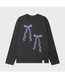 [ユニセックス]TWO RIBBONS ロングスリーブTシャツ_3カラー