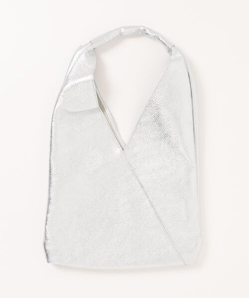 andrea cardone（アンドレアカルドネ）の「【ANDREA CARDONE】ソフトカーブ ワンハンドルバッグ（レギュラー）(Q66311)（ハンドバッグ・レディース・ホワイト/シルバー・ALL）」の2枚目の写真