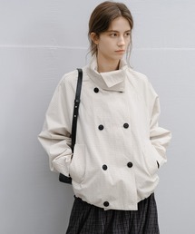 tageechita（タジチタ）の「【tageechita】チェック ダブルブレスト ショートジャケット（ブルゾン）」