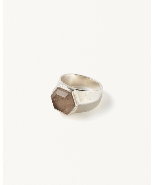 FORSOMEONE(フォーサムワン)の「FORSOMEONE W TM NUTS STONE RING(リング・メンズ・シルバー・11/17)」の1枚目の写真