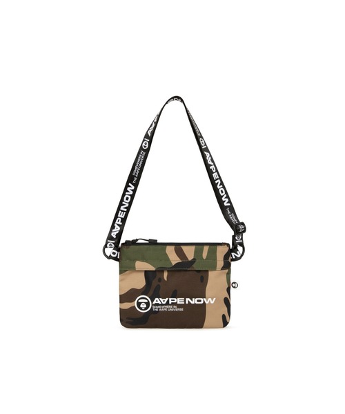AAPE BY A BATHING APE（エーエイプバイアベイシングエイプ）の「AAPE NOW SACOCHE（ショルダーバッグ・メンズ・グリーン系その他2/ブラック系その他・FREE）」の6枚目の写真
