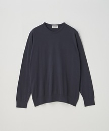 JOHN SMEDLEY（ジョンスメドレー）の「クルーネック長袖コットンニットプルオーバー（ニット/セーター）」