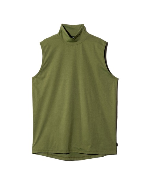 glamb(グラム)の「Tech High Neck Tank Top / テックメッシュネックタンクトップ(タンクトップ・メンズ・ブラック/カーキ/ホワイト・S/M/L)」の6枚目の写真