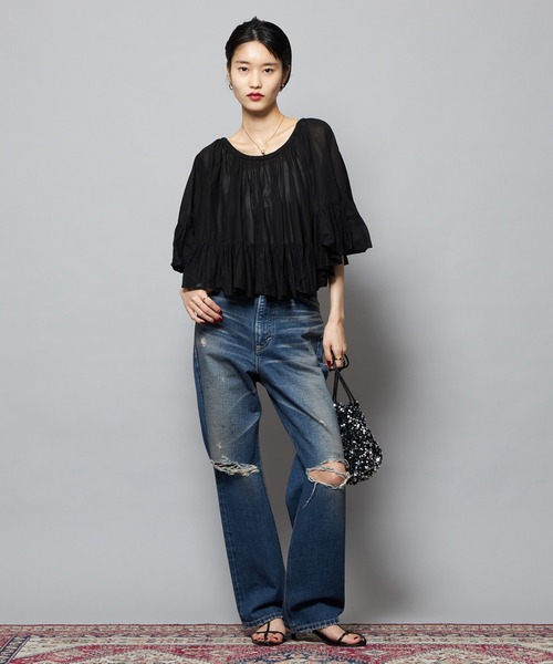 Lee(リー)の「Lee/リー【SPECIAL EDITION】STANDARD WARDROBE ストレートデニムパンツ セットアップ可(デニムパンツ・レディース・ライトインディゴブルー/ブルー・X-SMALL/SMALL/MEDIUM)」の1枚目の写真