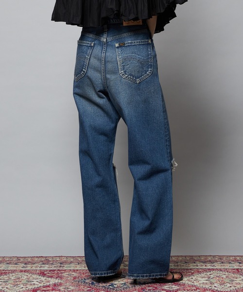 Lee(リー)の「Lee/リー【SPECIAL EDITION】STANDARD WARDROBE ストレートデニムパンツ セットアップ可(デニムパンツ・レディース・ライトインディゴブルー/ブルー・X-SMALL/SMALL/MEDIUM)」の7枚目の写真