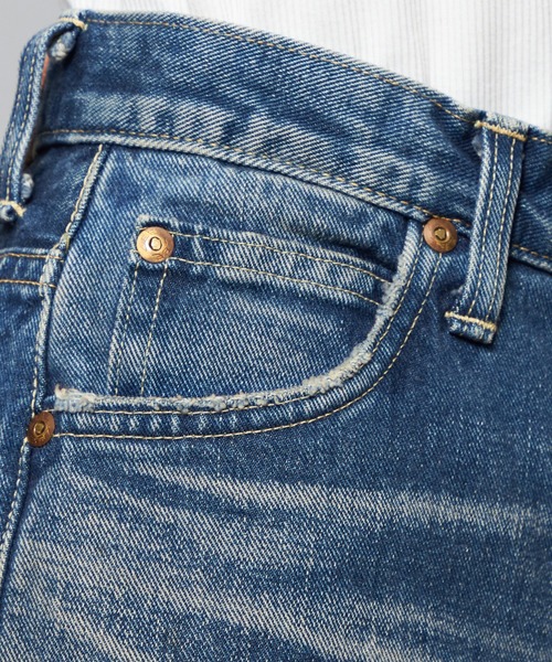 Lee(リー)の「Lee/リー【SPECIAL EDITION】STANDARD WARDROBE ストレートデニムパンツ セットアップ可(デニムパンツ・レディース・ライトインディゴブルー/ブルー・X-SMALL/SMALL/MEDIUM)」の10枚目の写真