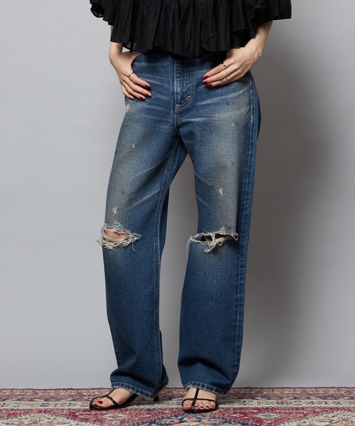 Lee(リー)の「Lee/リー【SPECIAL EDITION】STANDARD WARDROBE ストレートデニムパンツ セットアップ可(デニムパンツ・レディース・ライトインディゴブルー/ブルー・X-SMALL/SMALL/MEDIUM)」の16枚目の写真