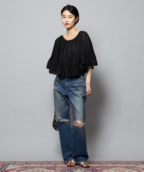 Lee(リー)の「Lee/リー【SPECIAL EDITION】STANDARD WARDROBE ストレートデニムパンツ セットアップ可(デニムパンツ・レディース・ライトインディゴブルー/ブルー・X-SMALL/SMALL/MEDIUM)」の18枚目の写真